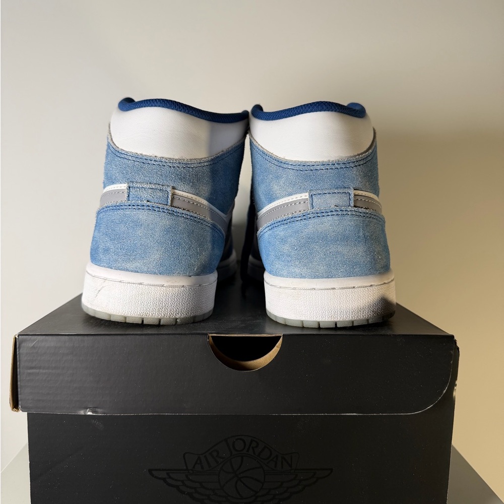 Jordan 1 Mid French Blue Fire Red - Picture 5 of 13